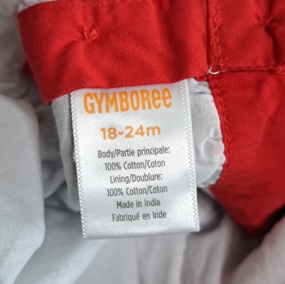 Gymboree Dress Girls 18-24 Months Plaid Stars Stripes Patchwork Lined